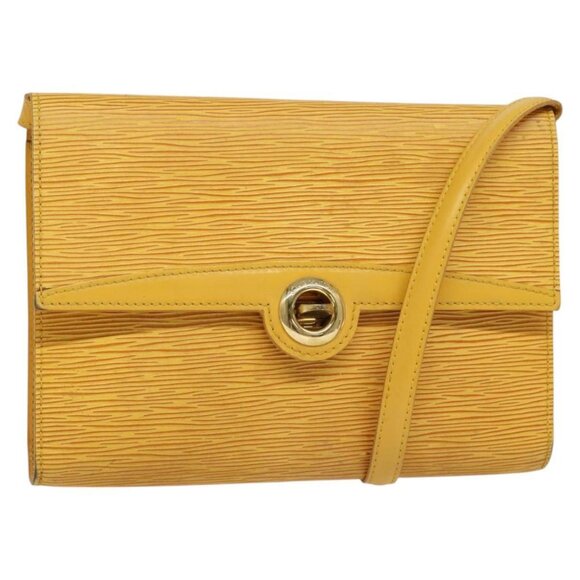 LOUIS VUITTON Epi Arsch Shoulder Bag Yellow M52579 LV Auth